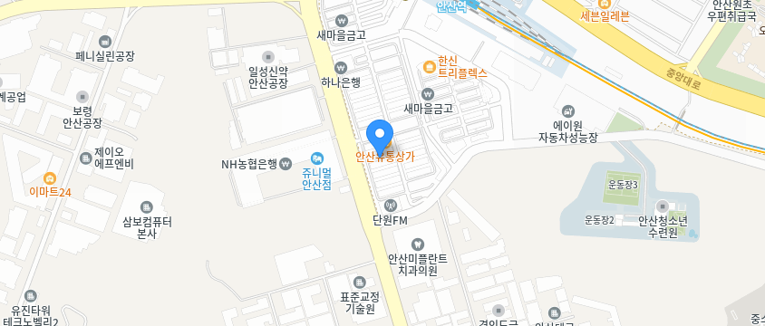 피엘코리아 본사 약도 — 경기 안산시 단원구 산단로 326
